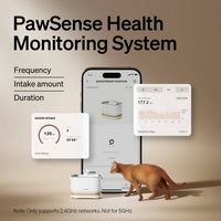 PETLIBRO - Dockstream App Monitoring Pet Water Fountain with Replacement Water Pump Bundle - White - Angle
