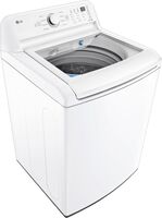 LG - 4.5 Cu. Ft. Ultra Large High-Efficiency Top Load Washer with Impeller and TurboDrum Technolo... - Angle