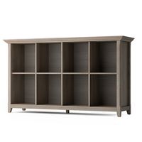 Simpli Home - Amherst 8 Cube Storage Sofa Table - Distressed Grey - Angle