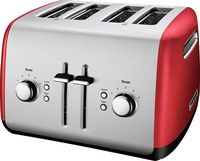 KitchenAid - 4-Slice Toaster with Illuminated Buttons - Empire Red - Angle