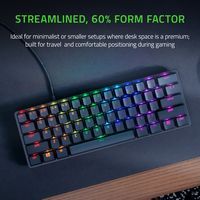 Razer - Huntsman Mini 60% Wired Optical Clicky Switch Gaming Keyboard with Chroma RGB Backlightin... - Angle