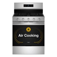 Whirlpool - 5.0 Cu. Ft. Freestanding Single Gas Range with Air Fry and Air Baking - Stainless Steel - Angle