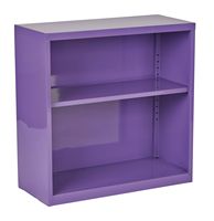 OSP Home Furnishings - Metal Bookcase - Purple - Angle