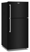 Maytag - 19 Cu. Ft. Top-Freezer Refrigerator with Garage Mode - Black - Angle