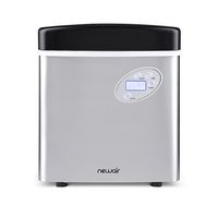 NewAir - 50-lb Portable Ice Maker - Stainless steel - Angle