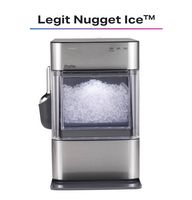 GE Profile - Opal 2.0 Ultra Nugget Ice Maker with Scale Inhibiting Filter - Stainless Steel - Angle