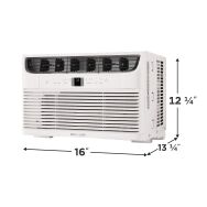 Frigidaire - 115V 6,000 BTU 250 Sq. Ft. Smart Window Air Conditioner with Remote - White - Angle