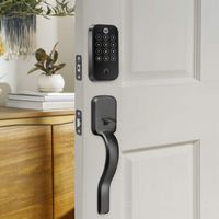 Yale - Assure Lock 2 Touch with Wi-Fi and Ridgefield Handle - Black Suede - Angle