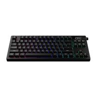 GAMDIAS - HERMES M7 TKL Hybrid Mechanical Red Switch Gaming Keyboard - Black - Angle