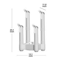 Lifesmart - 4 Post Fast Airflow Boot Dryer - White - Angle