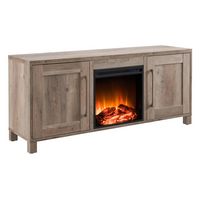 Camden&Wells - Chabot Log Fireplace TV Stand for Most TVs up to 65