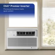 Friedrich - 12,000 BTU 550 Sq Ft Inverter Window Air Conditioner - White - Angle