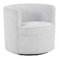 OSP Home Furnishings - Cleo Swivel Chair - Fog - Angle