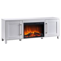 Yarmouth Log Fireplace TV Stand for Most TVs up to 75