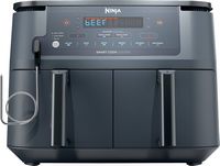 Ninja - Foodi 6-in-1 10-qt. XL 2-Basket Air Fryer with DualZone Technology & Smart Cook System - ... - Angle