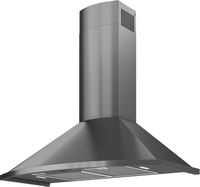 Zephyr - 30 inches - Convertible - Wall Range Hood - Black Stainless Steel - Angle