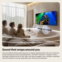 LG - 5.1.3-Channel S90TY Soundbar with Wireless Subwoofer, Dolby Atmos, WOW Orchestra - Black - Angle