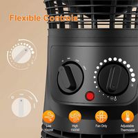 Lifesmart - 360 Surround Ceramic Heater - Black - Angle