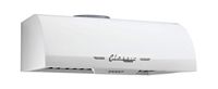 Unique Appliances - 24 inches - Externally Vented - Under cabinet Range Hood - Marshmallow White - Angle
