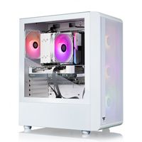 Thermaltake - LCGS Quartz i460 Gaming Desktop Intel Core i5-14400F-16GB DDR5 RAM, NVIDIA GeForce ... - Angle