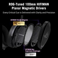 ASUS - ROG Kithara Wired Audiophile Open-Back Gaming Headset with ROG-Tuned HIFIMAN Planar Magnet... - Angle