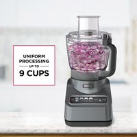 Ninja - Professional Plus Food Processor, 1000 Peak Watts, 9-Cup Capacity, 4 Auto-iQ Preset Progr... - Angle