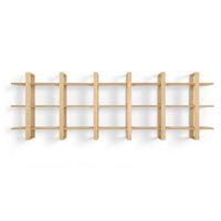 Burrow - Index Hardwood 9-Shelf Bookshelf - Oak - Angle