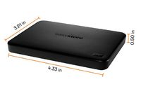 WD - Easystore 1TB External USB 3.2 Gen 1 Portable Hard Drive - Black - Angle