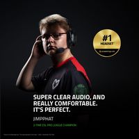 Razer - BlackShark V2 Pro Wireless Gaming Headset for PC, Playstation, and Nintendo Switch - White - Angle