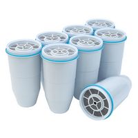 ZeroWater - Filters for Water Filter Pitchers (8-Pack) - White - Angle