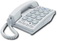 Cortelco - Itt-2400 ez Touch Corded Phone - White - Angle