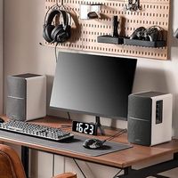 Edifier - R1280DB Powered Bluetooth Bookshelf Speakers, Computer Speakers - 42W RMS Optical Input... - Angle