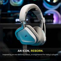 CORSAIR - VOID v2 Wireless Gaming Headset for PC, PS5, PS4, Nintendo Switch, and Mobile - White - Angle