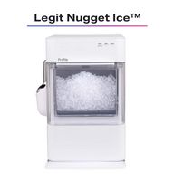 GE Profile - Opal 2.0 Ultra Nugget Ice Maker with Scale Inhibiting Filter - Stone White - Angle
