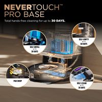 Shark - Robot Vacuum & Mop PowerDetect NeverTouch Pro, Combo, Self-Emptying & Self-Refilling  wit... - Angle