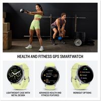 Garmin - Venu 4 GPS Smartwatch 45 mm Fiber-reinforced polymer - Silver - (2025) - Angle