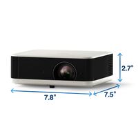 Epson - EF-30 Full HD 1080p Personal Lifestyle Projector, Dolby Audio, Google TV, HDR, 3LCD, 350 ... - Angle