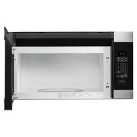 Amana - 1.6 Cu. Ft. Over-the-Range Microwave - Stainless Steel - Angle