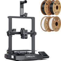 Creality - Ender-3 V3 KE 3D Printer Basic Combo - Black - Angle