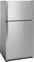 Whirlpool - 20.5 Cu. Ft. Top-Freezer Refrigerator - Monochromatic Stainless Steel - Angle