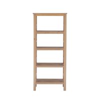 Linon Home Décor - Tressa 4-Shelf Solid Wood Bookcase - Driftwood - Angle