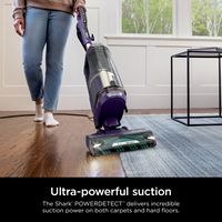 Shark - PowerDetect Upright Vacuum with DuoClean Detect Technology, Self-Cleaning Brushroll, and ... - Angle