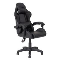 CorLiving - Ravagers Gaming Chair - Black - Angle