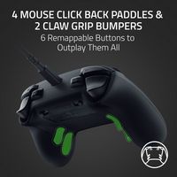 Razer - Wolverine V3 Tournament Edition Wired Gaming Controller with 6 Remappable Buttons, Design... - Angle