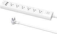 TP-Link - Tapo P316M Smart Surge Protection Power Strip with 6 Outlets and 3 Built-In USB Ports -... - Angle