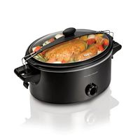 Hamilton Beach - Stay or Go 6 Quart Slow Cooker - Black - Angle