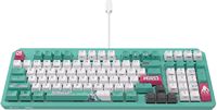 ASUS - TUF Gaming K3 Gen II 96% Wired Optical-Mechanical RGB Gaming Keyboard - Hatsune Miku Edition - Angle