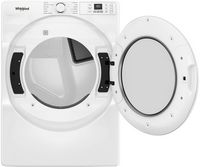 Whirlpool - 7.4 Cu. Ft. Stackable Electric Dryer with Quick Dry - White - Angle