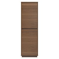 Linon Home Décor - Millett 2-Door Mid-Century Bookcase - Walnut - Angle