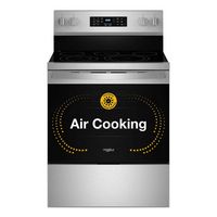 Whirlpool - 5.3 Cu. Ft. Freestanding Electric Convection Range with No Preheat Air Fry and Air Ba... - Angle